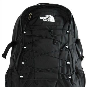 North Face black borealis backpack
